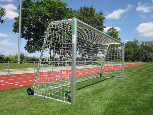 Jugendfußballtor "Simple" , Auslage 80 / 150 cm inkl. Netz, kippsicher durch Spiralanker